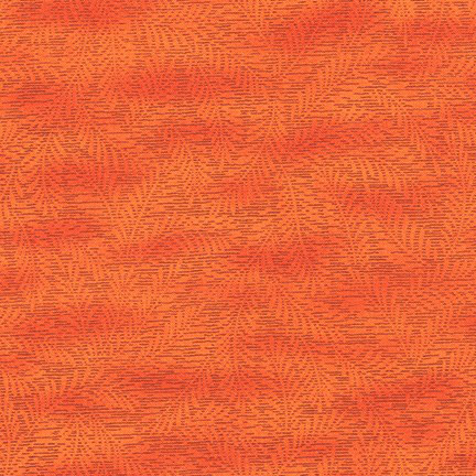 Courtyard Textures - Fern in Orange - Click Image to Close