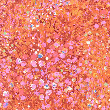 Painterly Petals - Lavish in Orange - Click Image to Close
