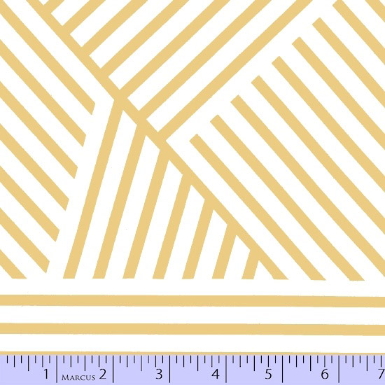 Mostly Manor - Manor Stripe in Gold on White Metallic - Click Image to Close