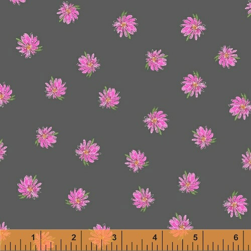 Kaleidoscope - Petals in Charcoal - Click Image to Close
