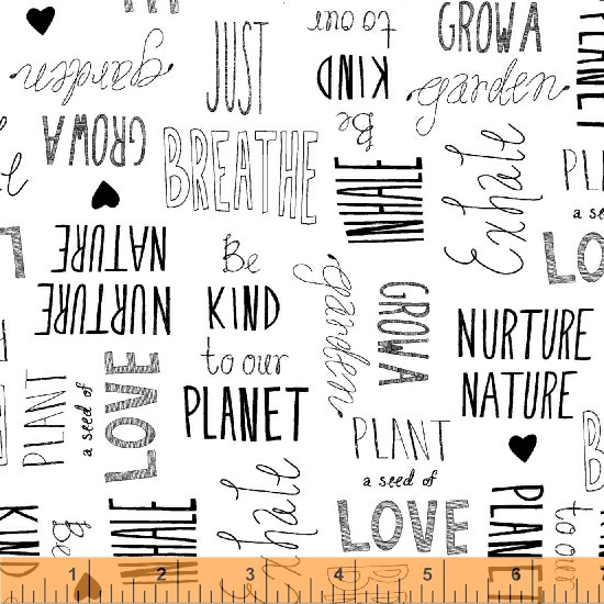 Love the Earth - Typography in White - Click Image to Close