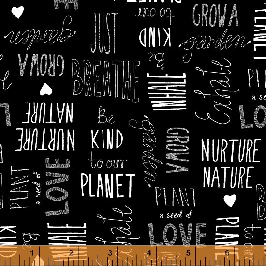 Love the Earth - Typography in Black - Click Image to Close