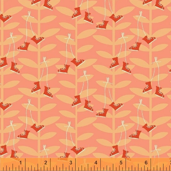 Playground - Bean Stalk in Coral - Click Image to Close