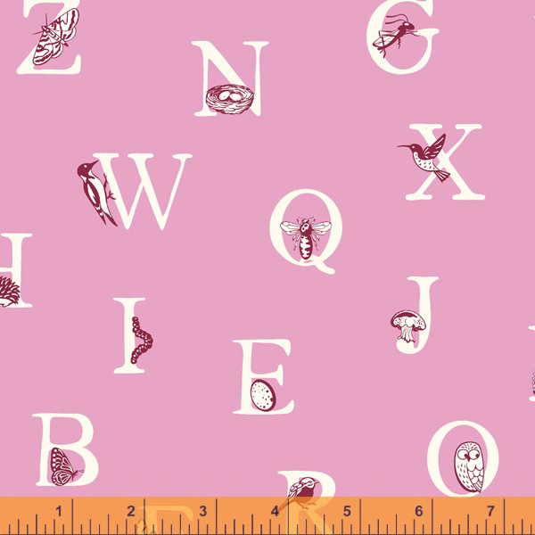 Summer School - Alphabet in Pale Lilac - Click Image to Close
