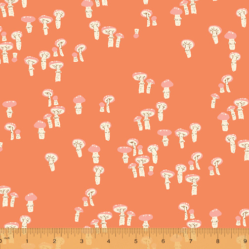 Far Far Away III - Mushrooms in Red Orange - Click Image to Close