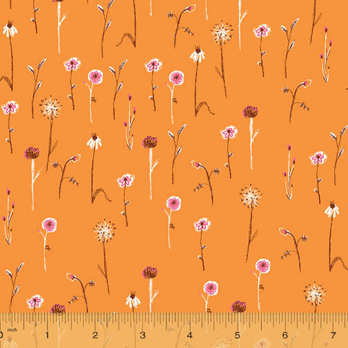 Far Far Away III - Wildflowers in Orange - Click Image to Close