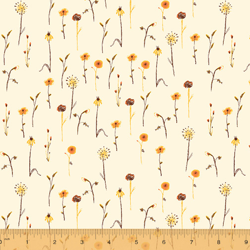 Far Far Away III - Wildflowers in Cream - Click Image to Close