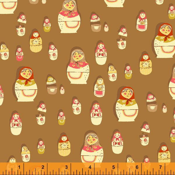 West Hill - Matryoshka Dolls in Brown - Click Image to Close