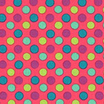 Modern Quilt - Spicy Scrap Dots in Pink