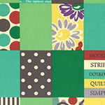 Modern Quilt - Spicy Scrap Squares in Green