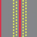 Retro Charm - Stitched Stripes in Grey