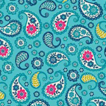 Papillon - Paisley in Teal
