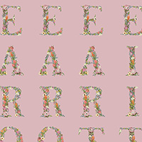 Alphabet Botanical Collection - Panel DV3735