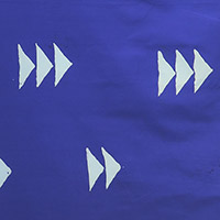 Handcrafted Indigos - Triangles in Dark Cobalt