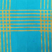 Alison Glass - Chroma - Plaid in Turquoise