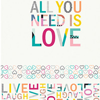 Letters CAPSULES - All You Need is Love (60cm Panel)
