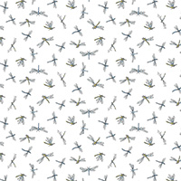 Leap Frog - Dragonflies in White