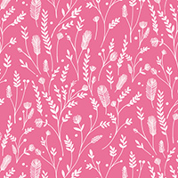 Ferns in Pink
