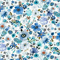 Blue Crush - Cool Garden in White