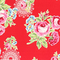 Flower Sugar - Flowers & Doilies in Red