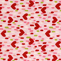 Radiant Girl - Hearts Geo in Pink