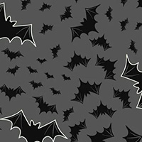 Castle Spooky - Bats in Grey