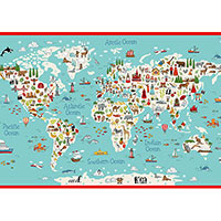 ABC Around The World 2 - Map 60cm Panel