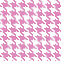 Everyday Houndstooth in Peony