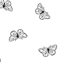 Ramblings Fun - Butterflies in White