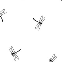 Ramblings Fun - Dragonflies in White