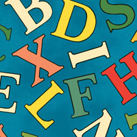 Alphabet Story - Jumbled Letters in Blue
