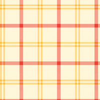Alphabet Story - Plaid in Red and Yellow