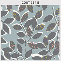 Contours - Leaves in Blue Grey