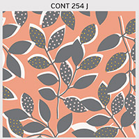Contours - Leaves in Coral