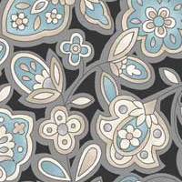 Andalusia - Stylised Floral in Grey