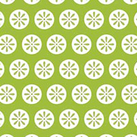 Fancywork Box - Daisy Dots in Green