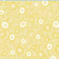 Frakturs and Flourishes - Floral in Yellow