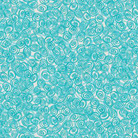 Flower Doodles - Rosette in Turquoise