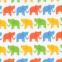Jungle Party - Elephant March in Bright