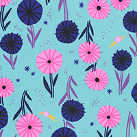 Escargot For It! - Go For It Floral in Pond