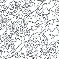 Studio Stash 3 - Swirling Lines in White