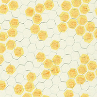 Spring Shimmer - Honeycomb in Vintage White