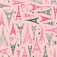 Paris Adventure - Eiffel Tower in Pink