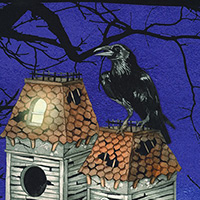 Raven Moon - Raven House Panel in Gumdrop