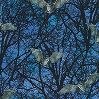 Raven Moon - Tree Bats in Spooky