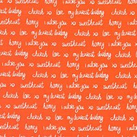 Sealed with a Kiss - Love Letter in Orange
