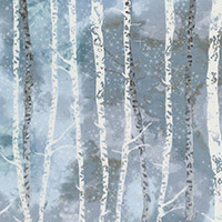 Sugar Plum - Winter Birch in Blue