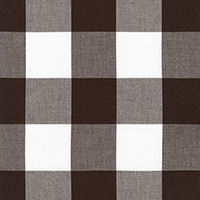 Kitchen Window Wovens - Large Gingham in Espresso
