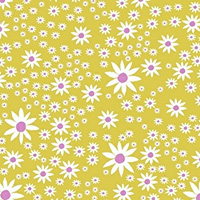 Daisy Chain - Daisies in Chartreuse