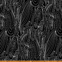Love the Earth - Swirl Line Art in Black